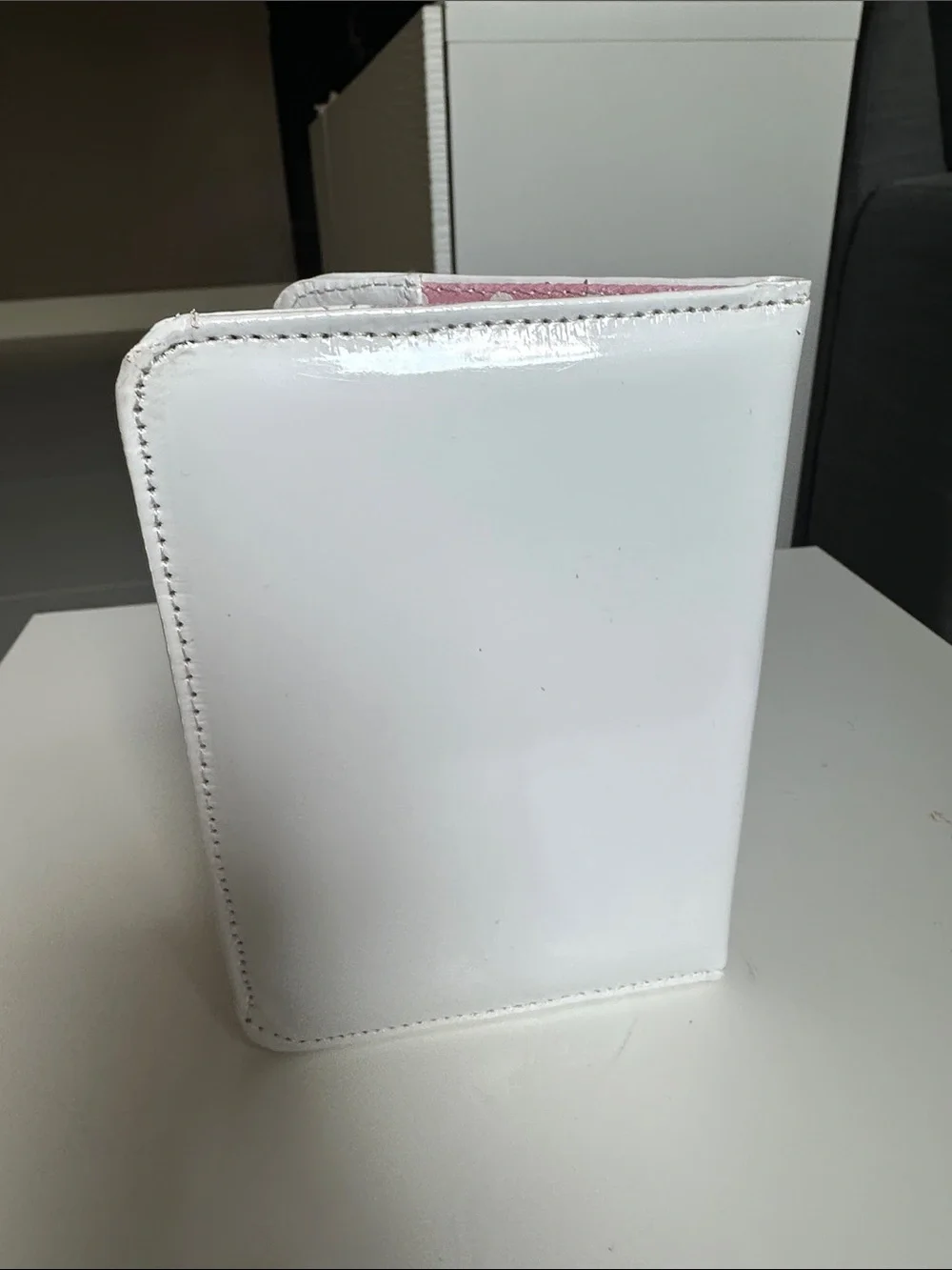 Kids 'My First Passport' White Passport Holder with Pink Airplane